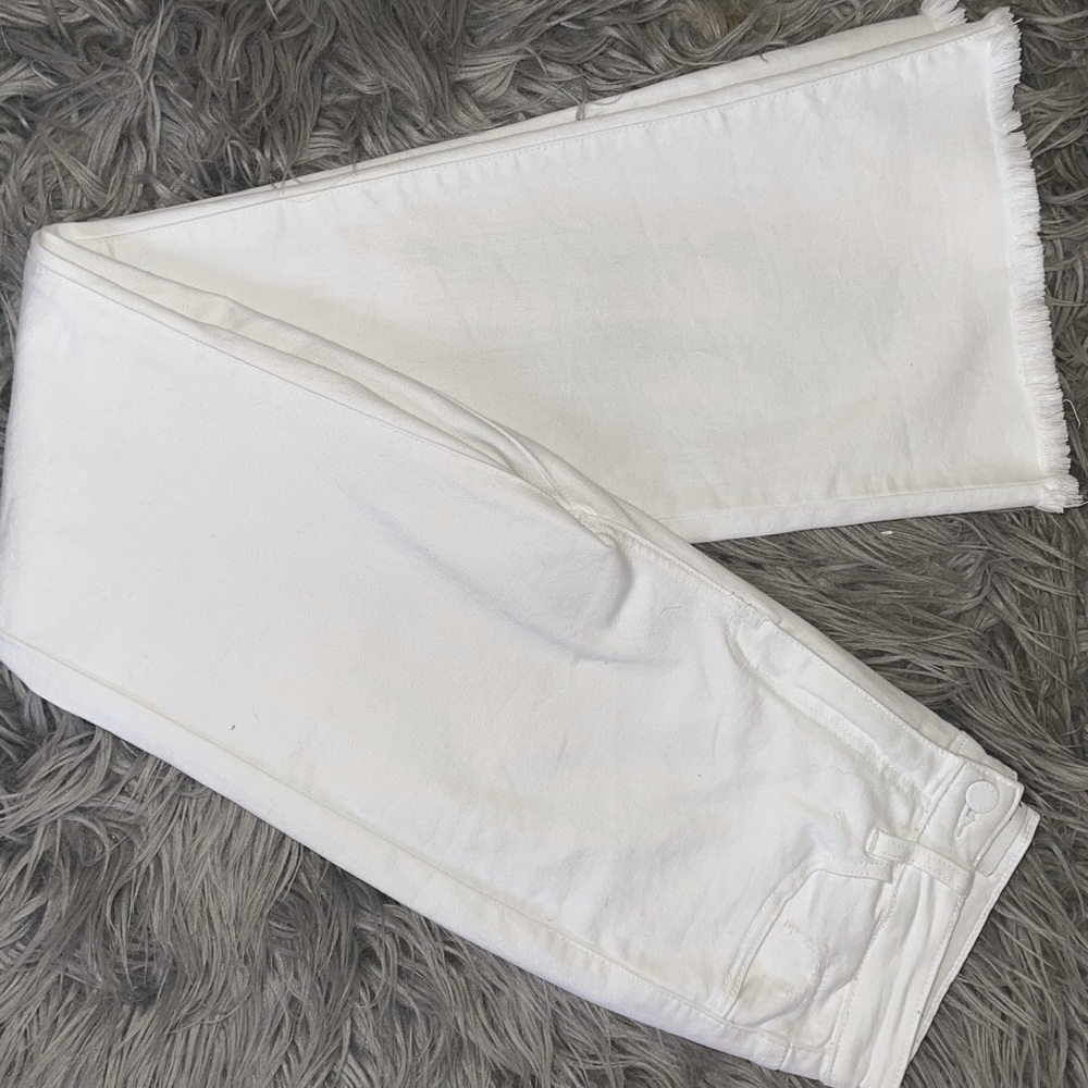 White Flared KanCans